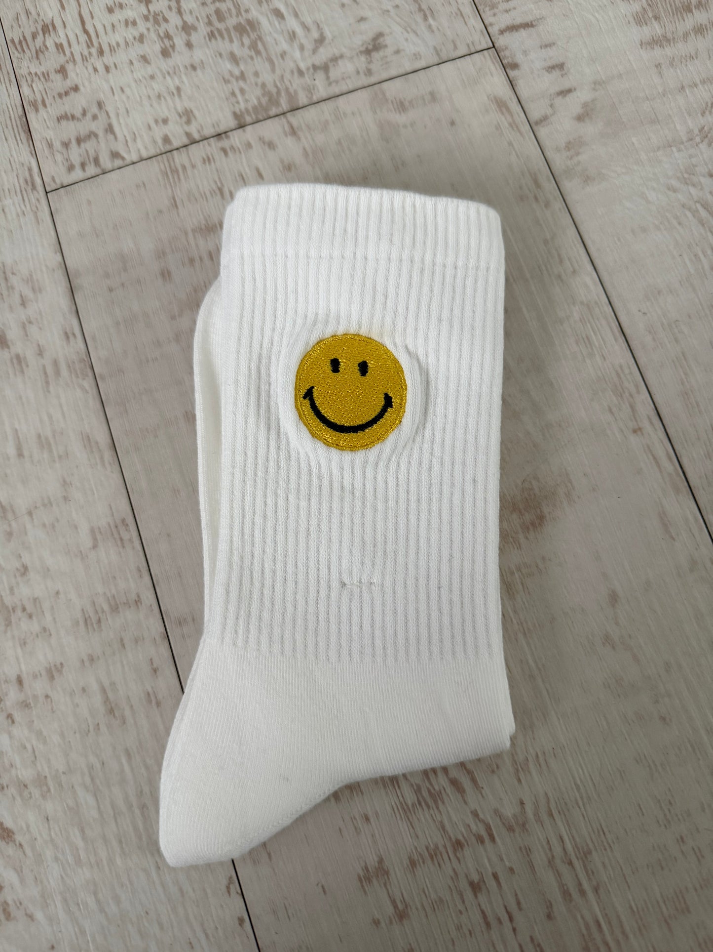 Smiley Ribbed Socks