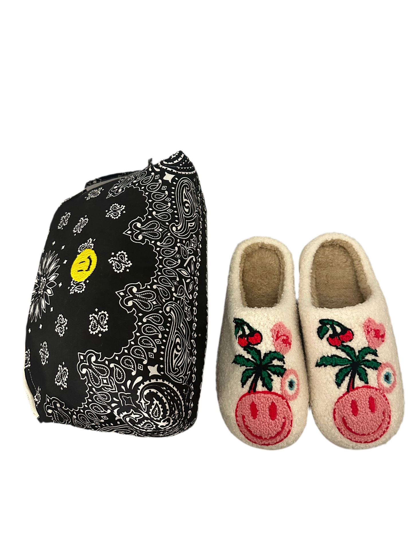 Smiley face pouch