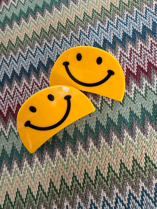 Smiley Face Claw Clip