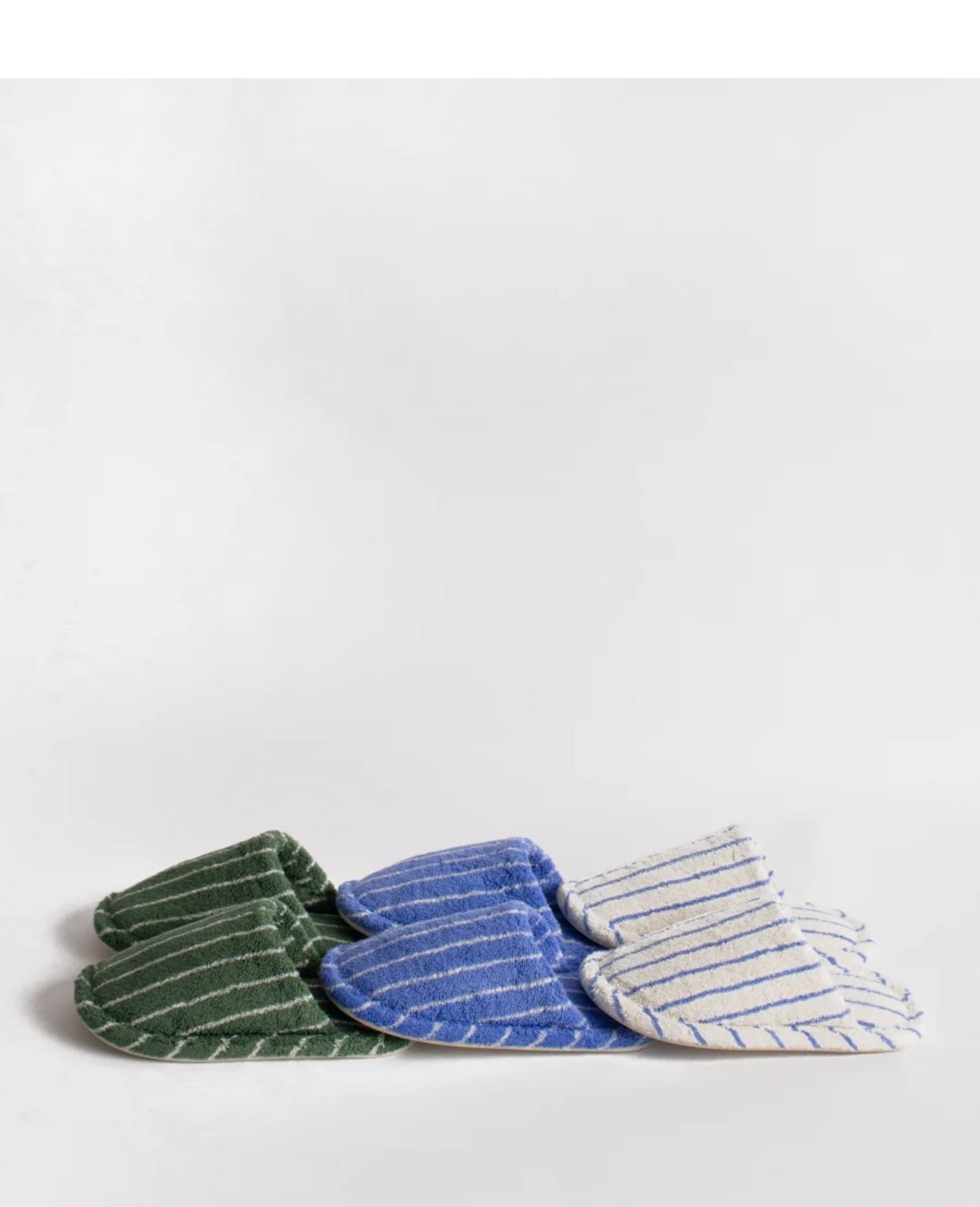 Stripe Towelling Slippers