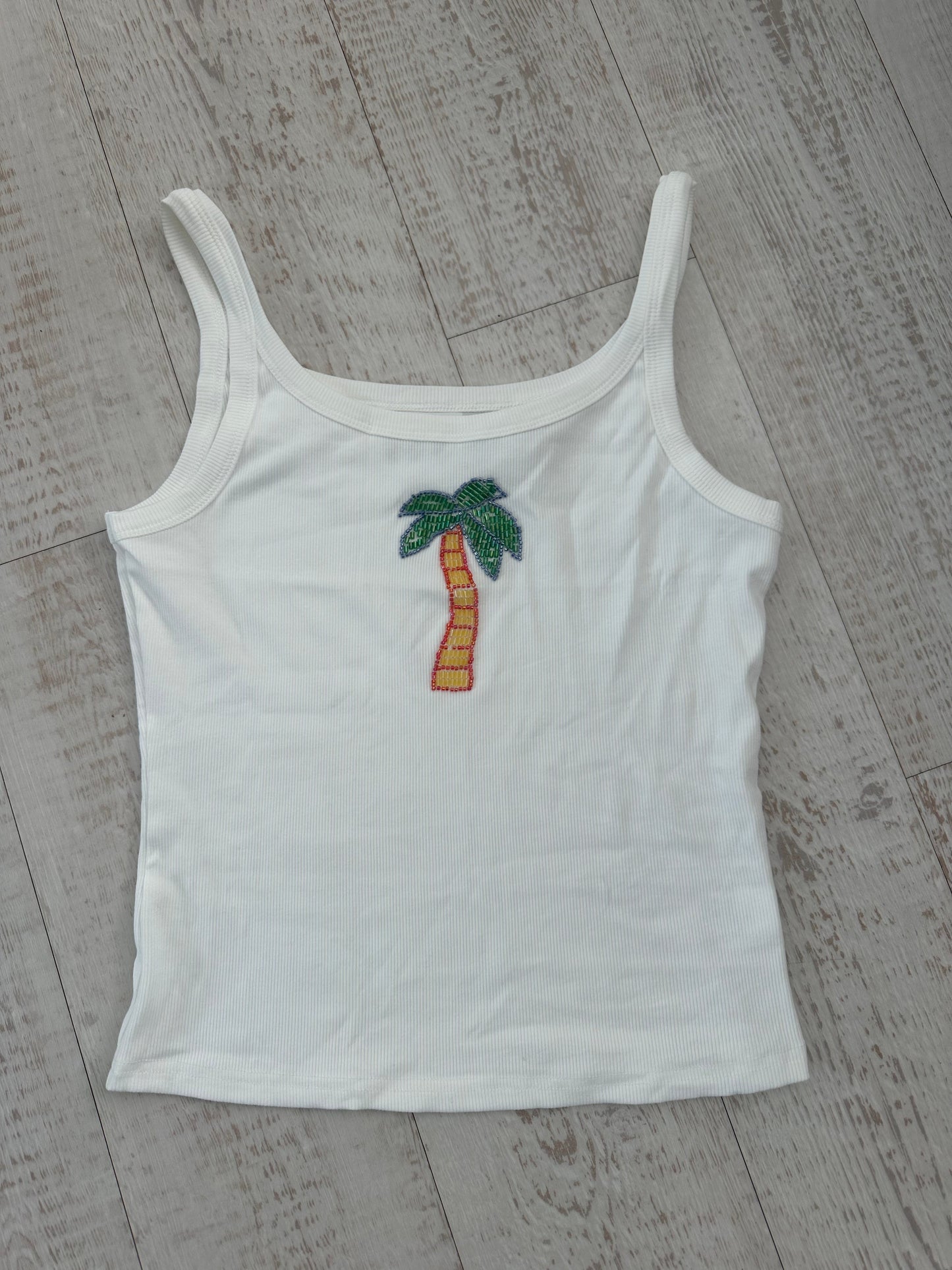 Palm Tree Beaded Vest