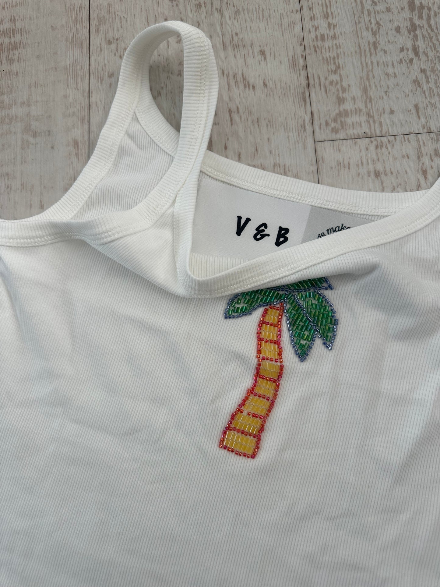 Palm Tree Beaded Vest