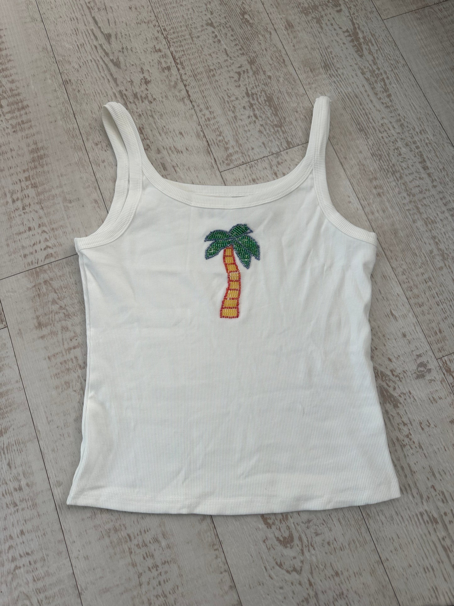 Palm Tree Beaded Vest