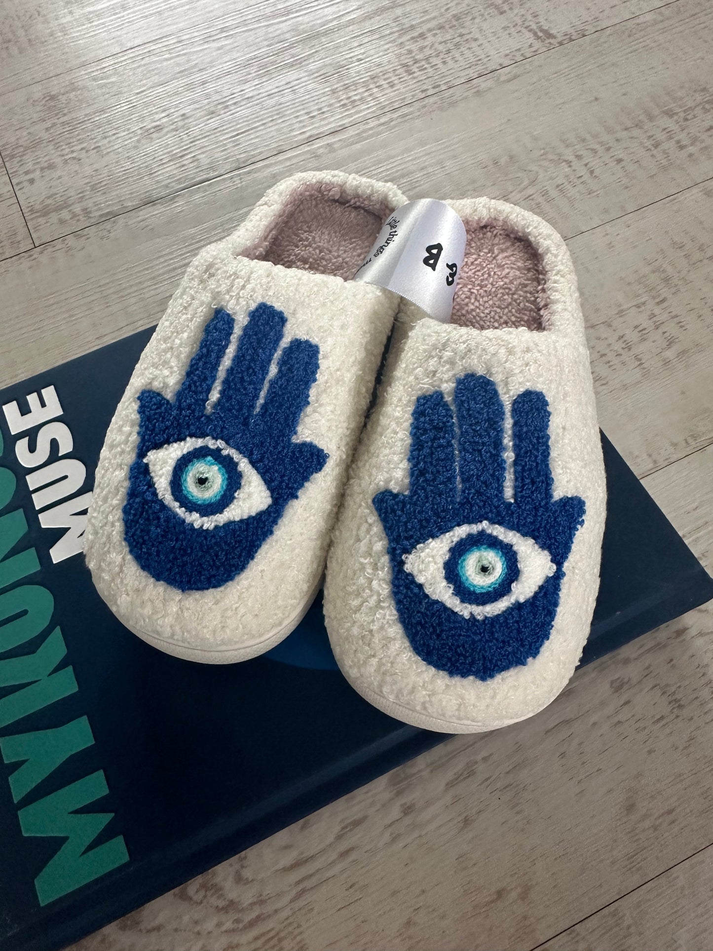 Evil Eye Hand Slippers