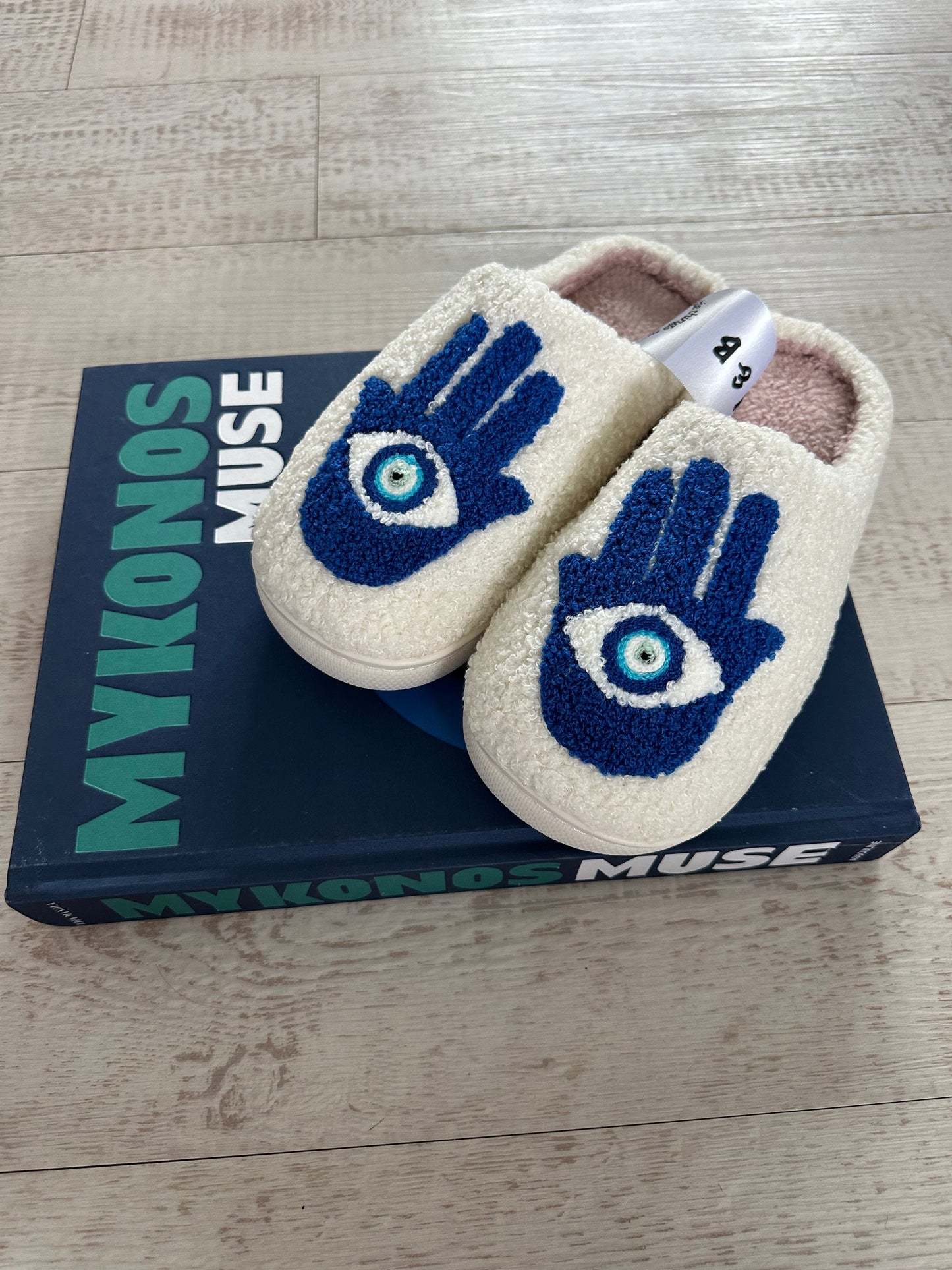 Evil Eye Hand Slippers