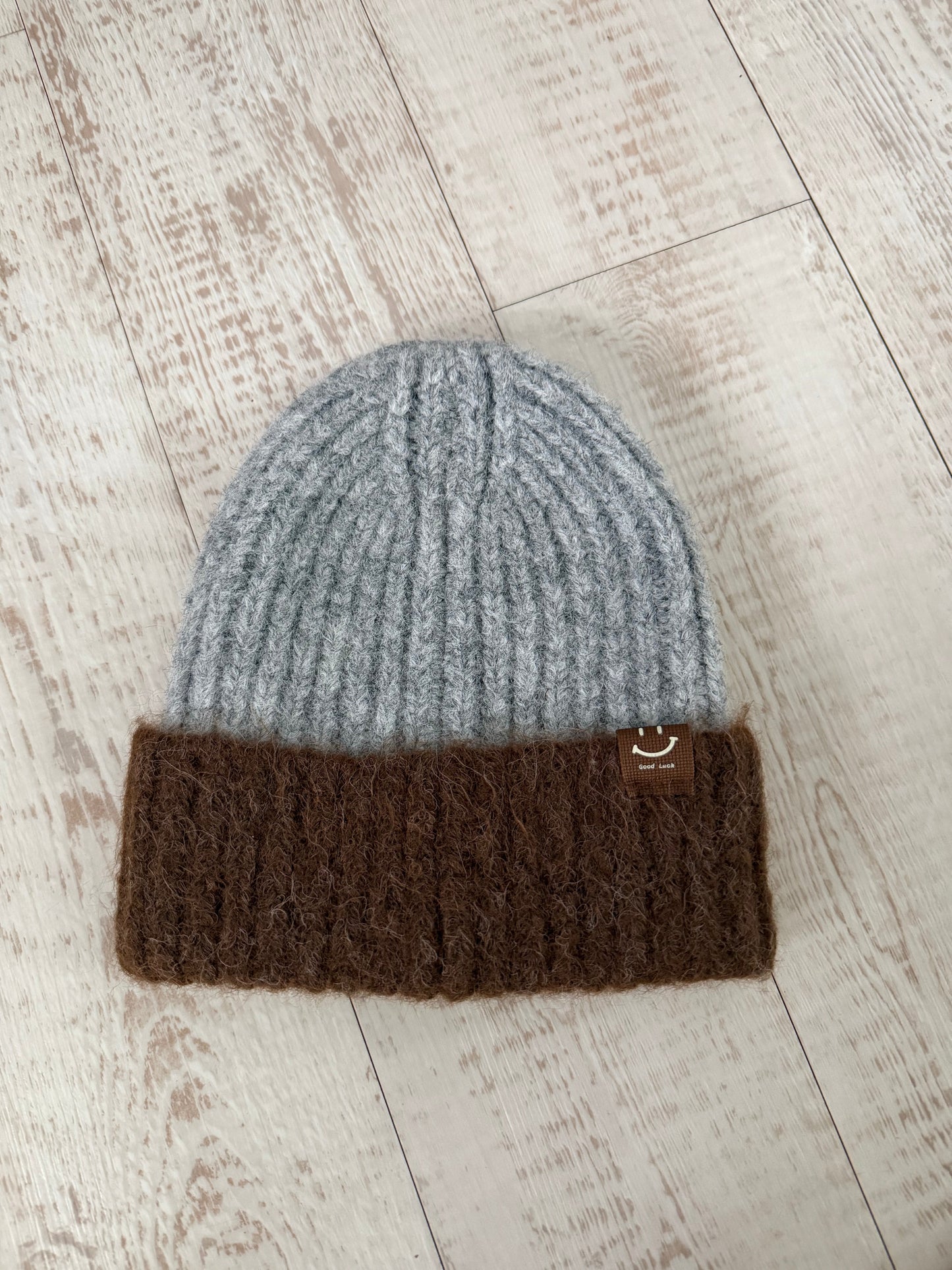 Mohair Smiley Beanie