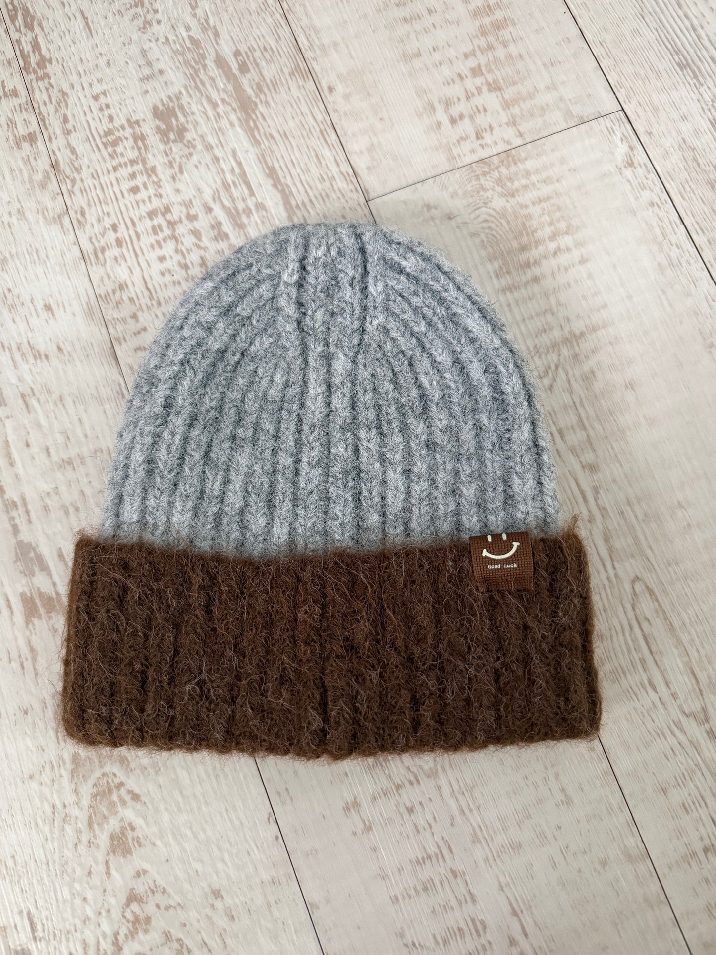 Mohair Smiley Beanie