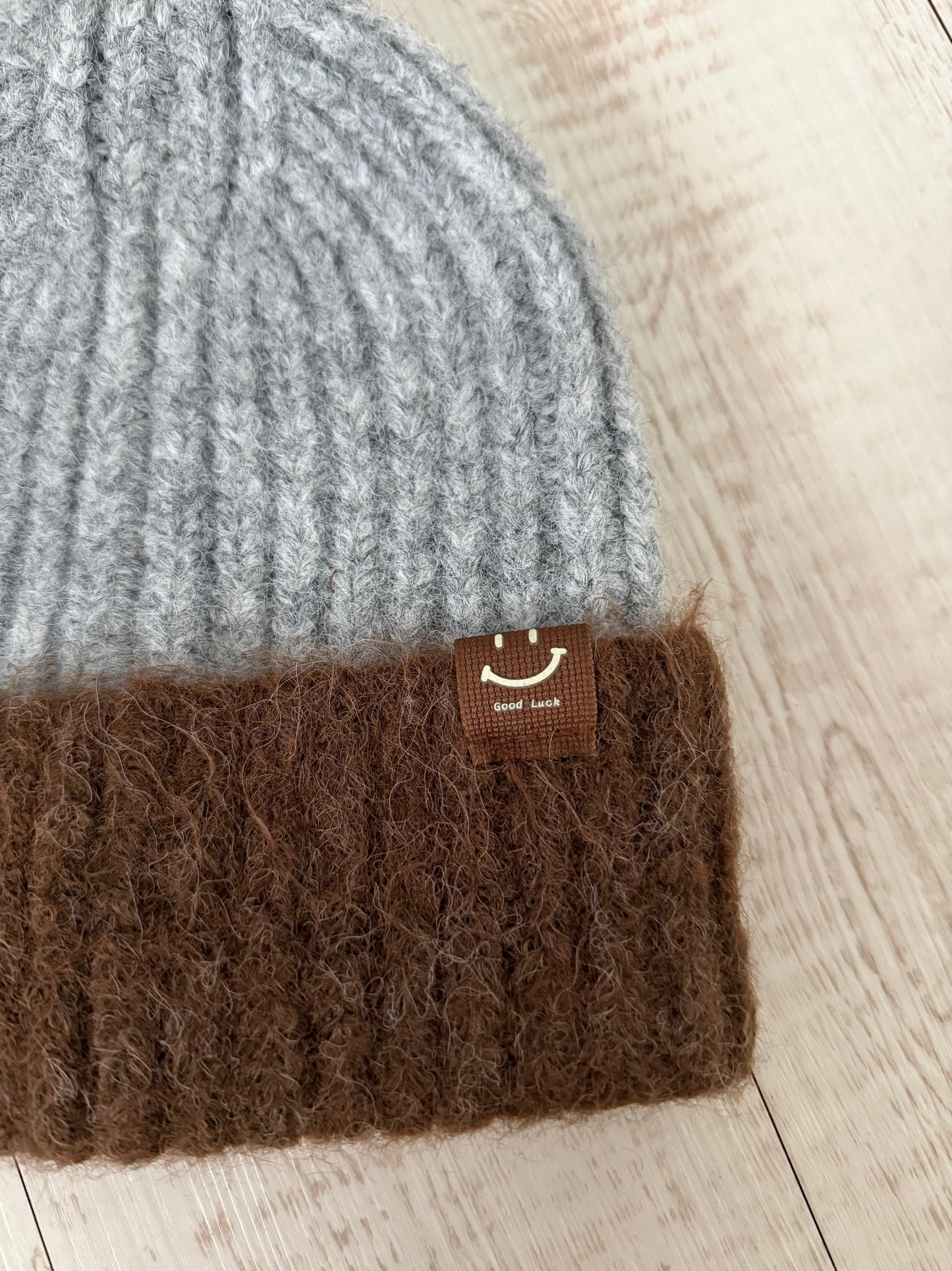 Mohair Smiley Beanie